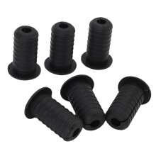 6-teiliges Kabeldurchführungs-Set – Loch 7 mm, Ø 3/4 Zoll, Schwarz