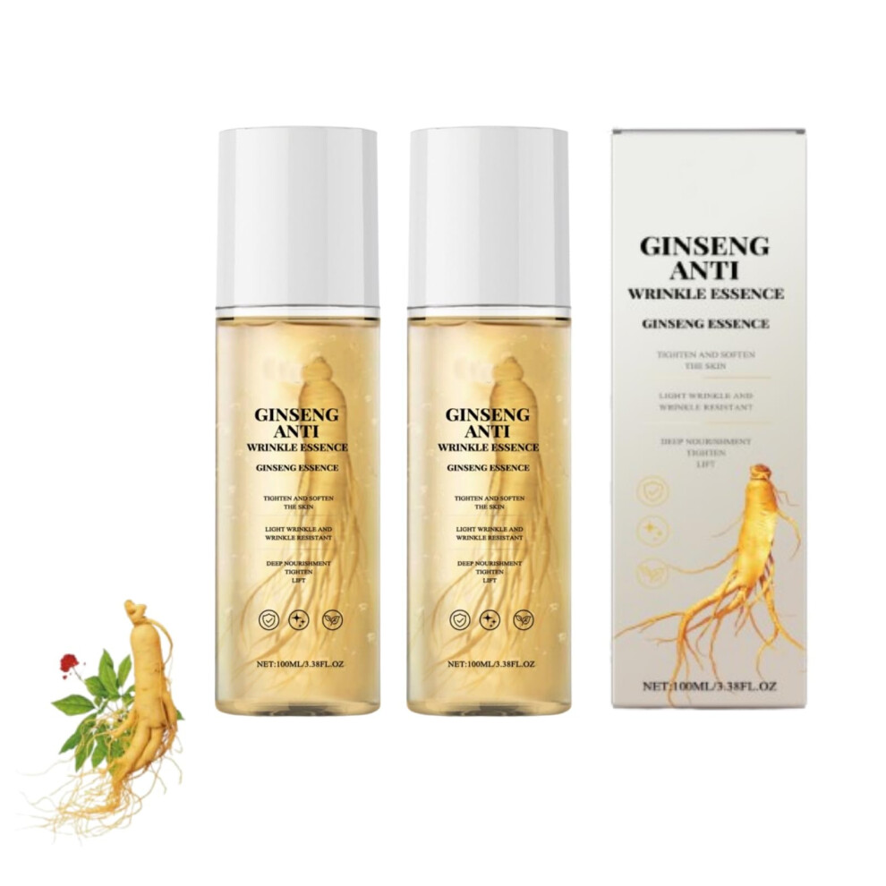 Gold Ginseng Anti Aging Hydrating Essence Water, Anti Wrinkle Serum With Deep Hydration (2Pcs)