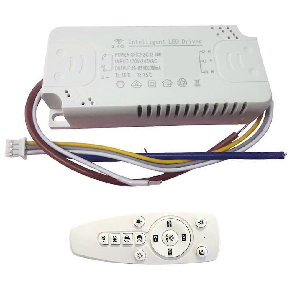 App Control Led Driver 2.4G Remote Intelligent Transformer Dimmable Color-Changeable Chandelier (50-70W) X2 140W 6935161593075