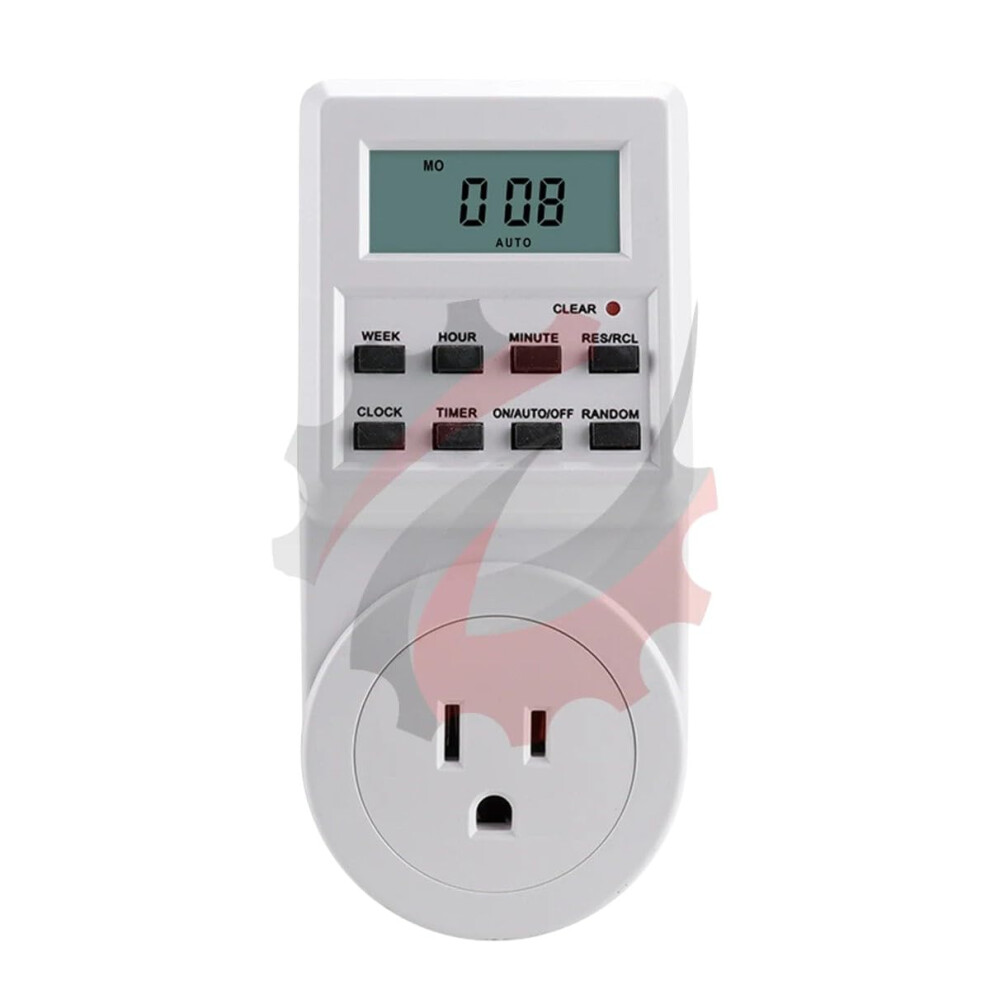 Outlet Timer 24Hour Programmable Plug In Timer For Indoor Lights Aquarium Lamp Energy Saving 9113335358010