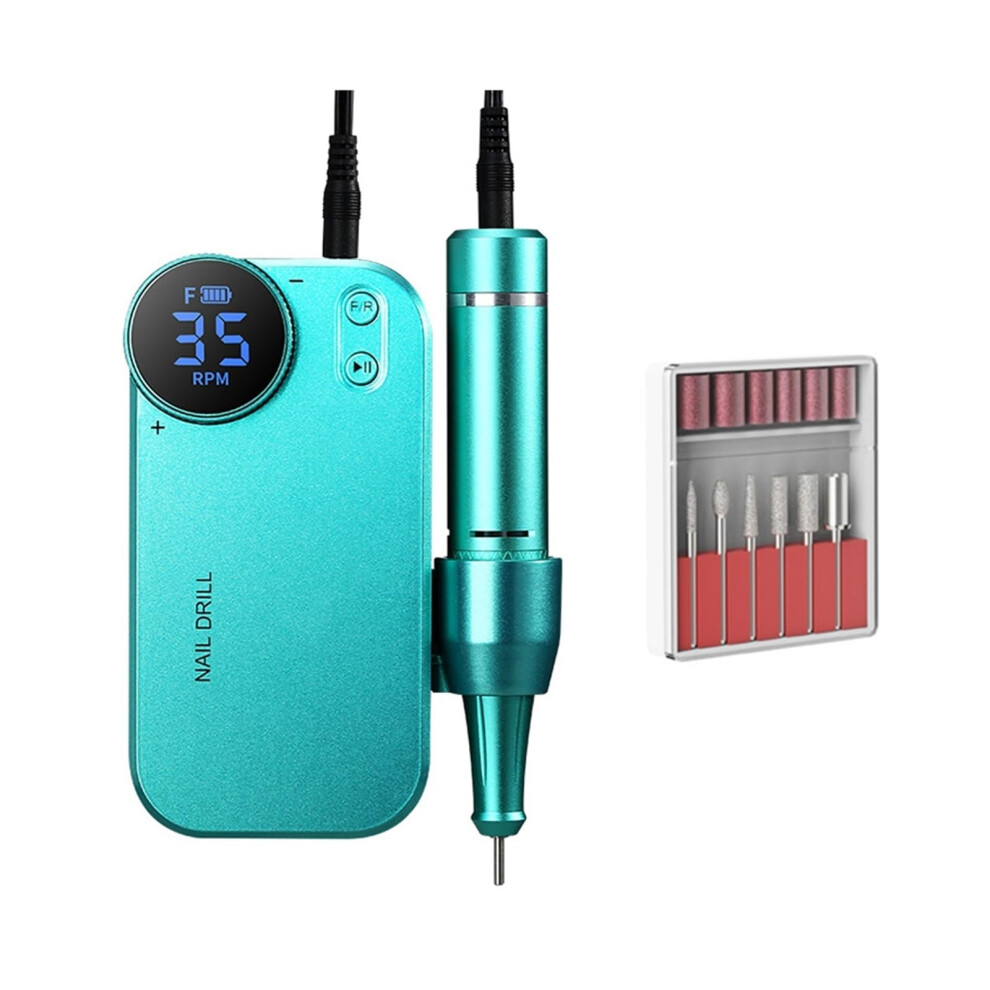Electric Nail Drill 35000RPM Speed Rechargeable for Acrylic and Gel Nails Manicure Pedicure
