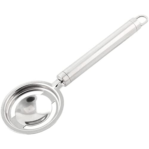 Stainless Steel Egg Separator Tool for Quick Egg Yolk Separation and Easy Cleaning Silver