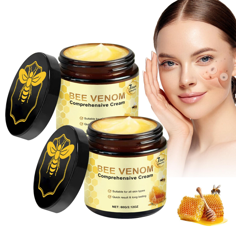 Cream 2Pcs Bee Venom For Skin Natural Moisturizing Face Antiaging Hydration