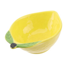 Ceramic Dessert Bowl Lemon Shaped Snack Dish for Parties Weddings Home and Fruit Serving
