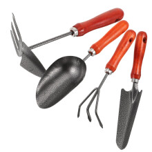 Garden Tool Set with Wooden Handles, Durable Rake and Trowel, Hand Gardening Tools for Women