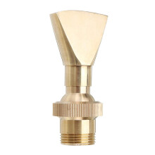 Brass Fountain Nozzle DN15 DN20 Adjustable FanShaped Spray for Garden Pond Wide Coverage