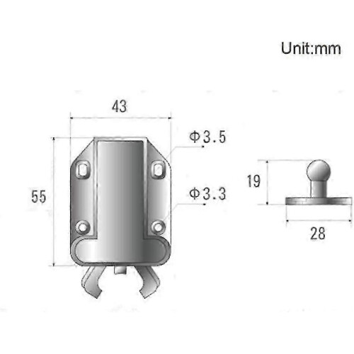8-Pack Push LatchTouch Lockch Safe Push Latchrebound Selbstverriegelungsgerät Offen Lock Lock Schubl 1