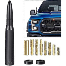 2025 Truck Bullet Antenna, Autoantennenmast, LKW-Antenne für den Ford F150 Chevy Jeep mit 8 Schrauben, 2 Abstandshaltern