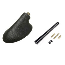 Ford Focus 1989-2011&C-MAX Aerial Antenna Base with 120mm Black Short AM/FM Car Radio Antenna