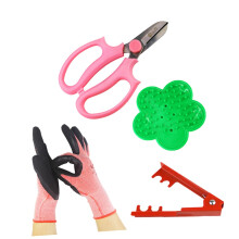 Garden Tool Set with Gloves and Flower Scissors for DIY Flower Arrangement and Home Gardening