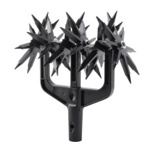 Adjustable Garden Cultivator Hand Tiller for Deep Soil Aeration Weeding and Reseeding Grass