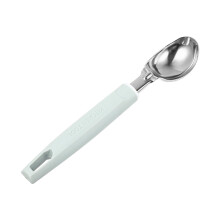 Ice Cream Scoop Zinc Alloy with NonSlip Grip Mint Green Fruit Ball Maker for Desserts and Melons