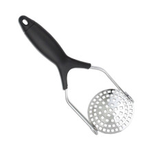 Stainless Steel Potato Masher with Large Pressing Surface and Ergonomic Handle for Kitchen