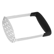 Stainless Steel Potato and Vegetable Masher with Ergonomic Horizontal Handle Dishwasher Safe