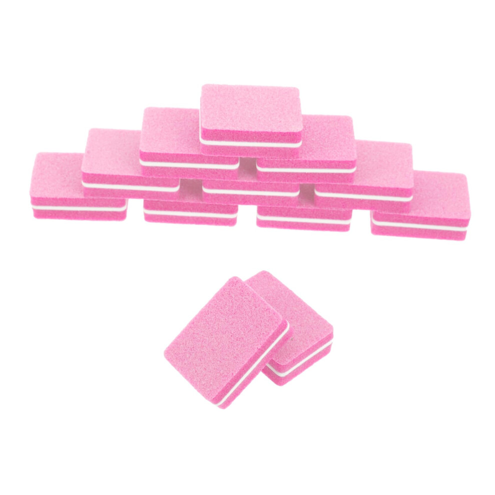 50pcs Mini Sponge Nail Buffer Block for Manicure Dual Filing Polishing Tool for Natural Nails