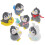 Penguin Decor Creative Desktop Penguin Ornamente für Dekor 6Pcs Set 3