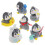 Penguin Decor Creative Desktop Penguin Ornamente für Dekor 6Pcs Set 5