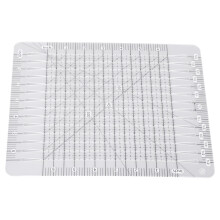 6,5x6,5 Zoll Patchwork-Lineal - Acryl, durchsichtig, 16,51 cm