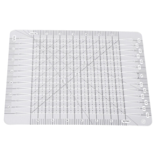 6,5x6,5 Zoll Patchwork-Lineal - Acryl, durchsichtig, 16,51 cm