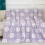 Soft Cozy Reversible Throw Blanket with Smiley Face Checkerboard, Purple Microfiber 51'x63' 1