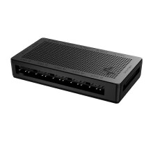 DeepCool SC700 A-RGB Lüfterhub, 12-Port 5V 3-poliger ARGB-Lüfterhub, magnetisches Backplane-Design, geeignet für 5V 3-Pin und SATA-Stromversorgung