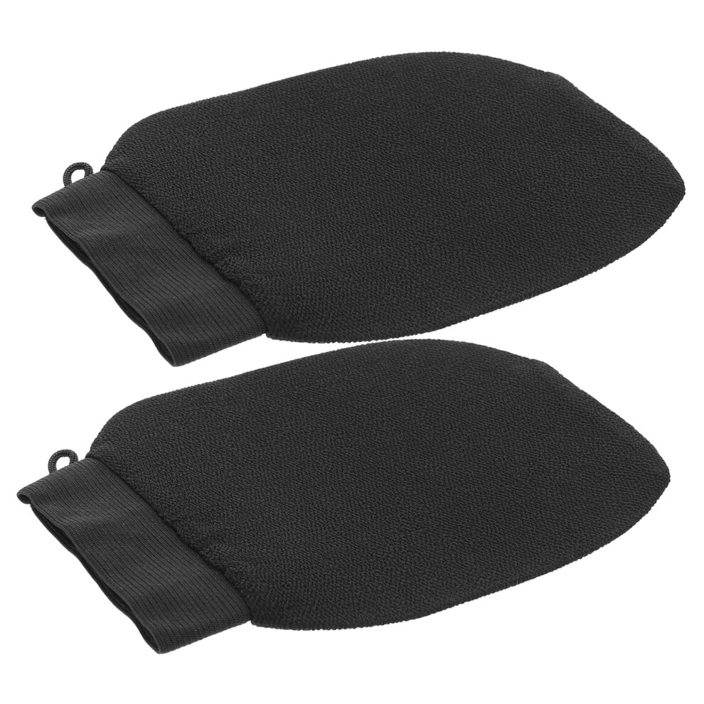 Exfoliating Gloves 2pcs for Dead Skin Removal, Deep Body Scrub Mittens, Reusable Bath Accessory