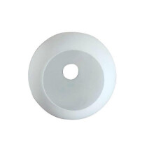 Weißer Glaslampenschirm E27 E14 Ersatz D4cm D3cm Milchiger Glas-Kronleuchter Zubehör D12,5cm Kompatibel