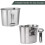 LN-Military Canteen Kit-2τμχ Σετ ποτηριών στρατιωτικής καντίνας από ανοξείδωτο ατσάλι (100 5