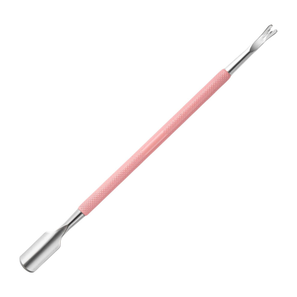 Double Ended Cuticle Pusher and Trimmer 2 in 1 Stainless Steel Precision Nail Care Tool