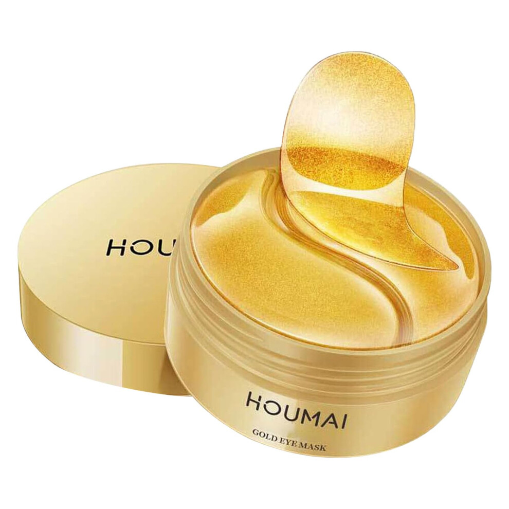 Gold/Dark Eye Mask Under Eye Patches For Circles And Puffiness, Collagen Hydrating Wrinkle Removal Treatment