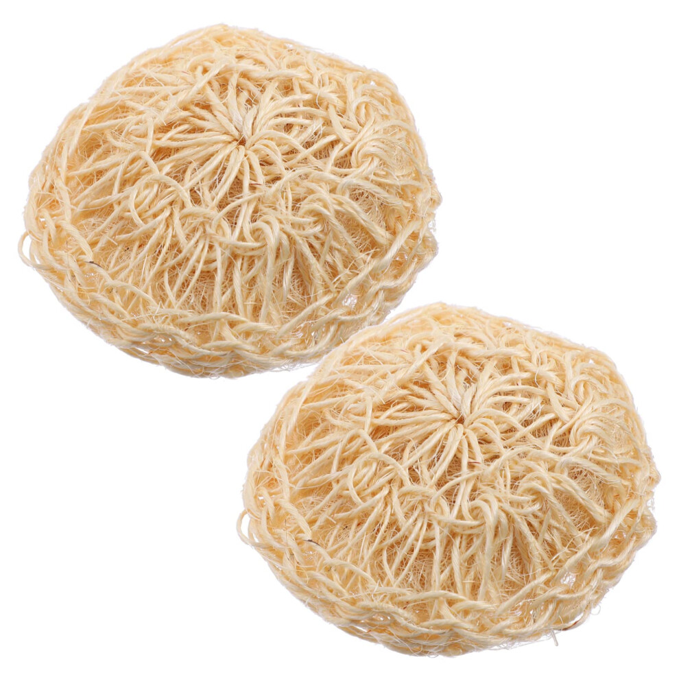 Natural Sisal Bath Sponge Balls for Gentle Skin Exfoliation and Rich Foaming Body Scrubber