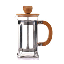 French Press Coffee Maker Glass Pot with Handle and Stainless Steel Pour Over Kettle