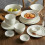 4.5 Inch Ceramic Rice Bowl Chinese Tableware Microwave Dishwasher Safe Scratch Resistant 2
