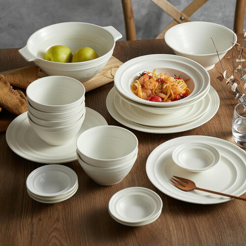 4.5 Inch Ceramic Rice Bowl Chinese Tableware Microwave Dishwasher Safe Scratch Resistant 1