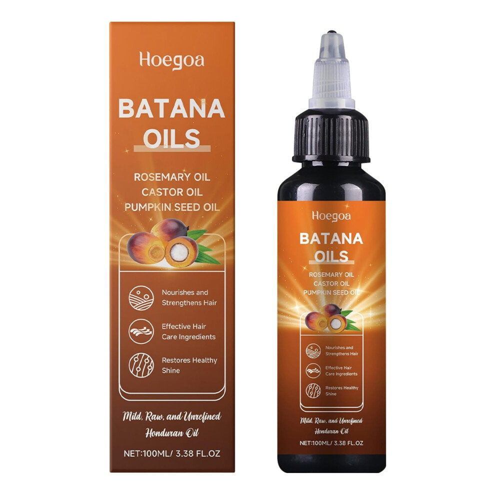 Hair Growth Oil with Organic Batana, Rosemary and Pumpkin Seed  4in1 Scalp Nourishment