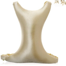 Breast Support Pillow for Side Sleepers with Adjustable Strap and Soft Cotton Chest Comfort (Golden)