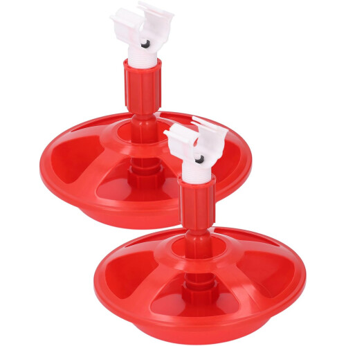 Automatic Chicken Waterer 2 Pack, PP Poultry Drinking Bowl for Chickens Ducks Geese, SpillResistant 1