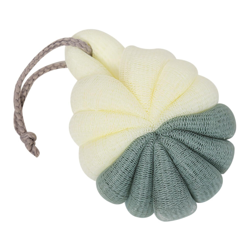 Bath Pouf Loofah Sponge with Hanging Rope for Gentle Exfoliation and Rich Lather, Random Colors
