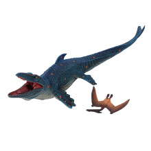 2 Stück Meeres-Dinosaurier-Figuren, Kunststoff-Spielzeug fürs Meer
