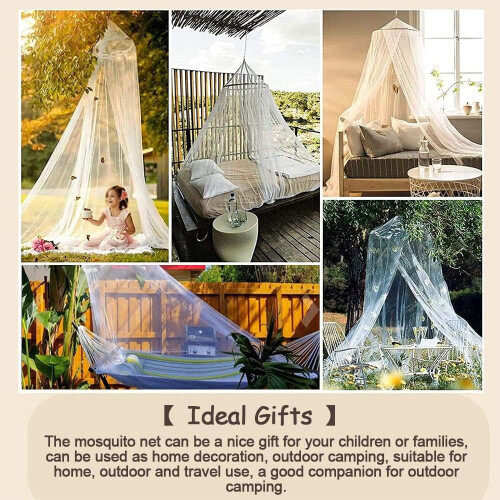 Mosquito Net for Bed Double Layer Lace Dome Canopy 360 Full Coverage for Single Double Pink White 1