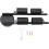 LED Ceiling Track Lighting 4Light Matte Black Adjustable 330 Spotlights Foldable for Kitchen 5