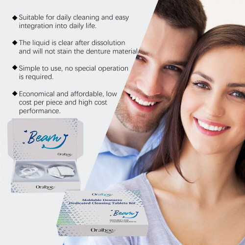 Diystar Moldable Dentures,Diystar Silicone Dentures Upper and Lower,Moldable 1