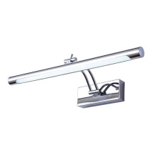 Modern LED Vanity Light with Adjustable Arm, Waterproof Bathroom Mirror Fixture, Warm Silver 40cm