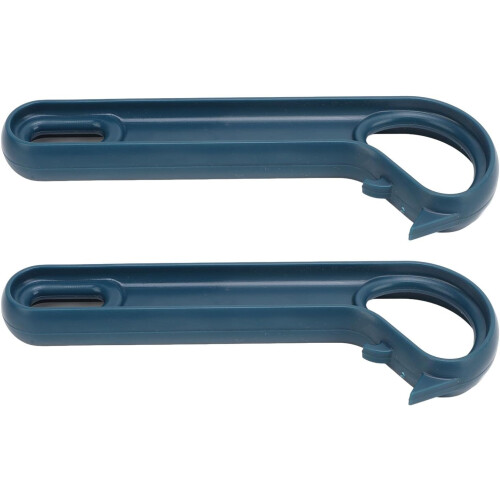 2pcs Ring Pull Can Opener Easy Open Tin Opener for Elderly and Weak Hands Ergonomic Blue 2