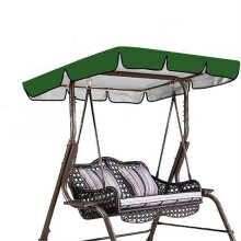 Swing Canopy Replacement 78x50 Inch Waterproof 3 Seater Outdoor Swing Chair Cover 600D Oxford Fabric Dark Green