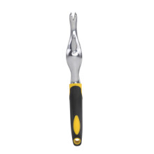 Manual Weeder Fork with Ergonomic Rubber Grip, Lightweight DieCast Garden Weeding Tool for Lawn Care