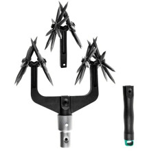 Hand Tiller Garden Cultivator 2in1 Tool with Detachable Tines for Effortless Soil Aeration