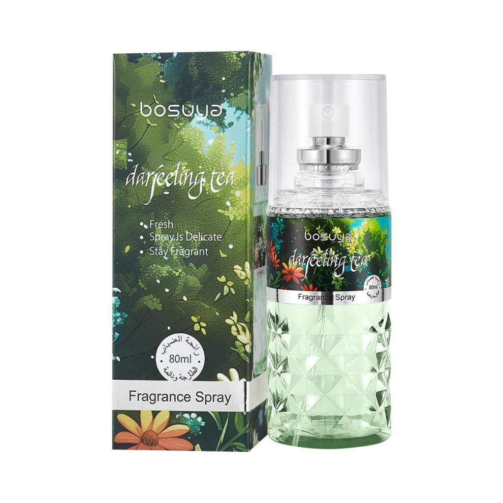 Body Spray 80ml  LongLasting Fragrance Mist for Women and Men, MultiUse Darjeeling Tea Scent