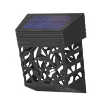 Solar Fence Light Outdoor Waterproof Dual Color LED Solar Powered Wall and Deck Lighting Decor