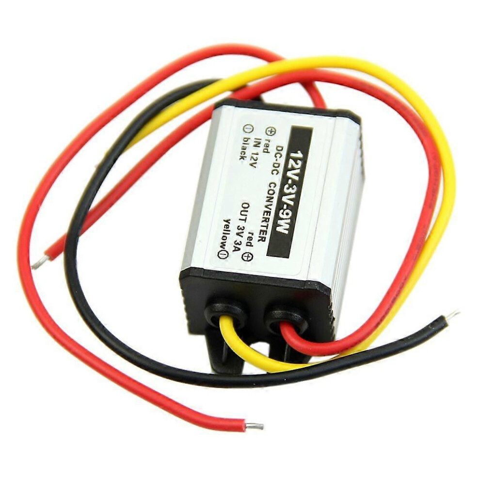 (As Show, One Size) Waterproof Power Supply Step Down Transformer 12V To 3V 3A 9W Converter 5213747854880